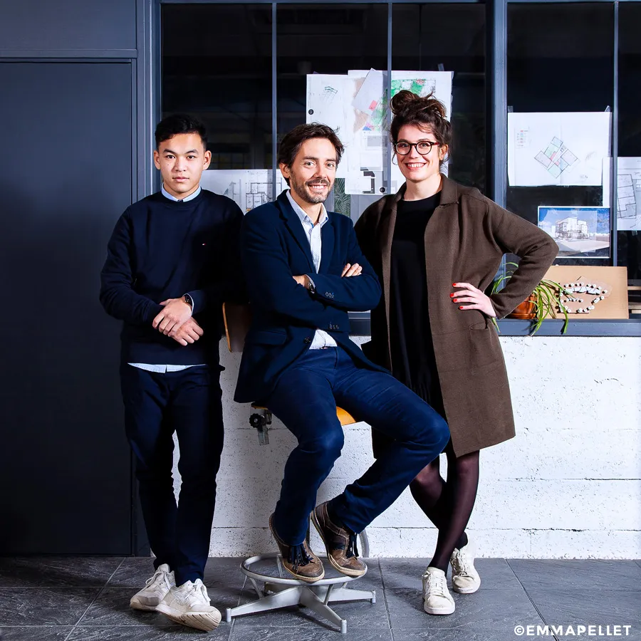 photo de groupe entreprise nantes architectes