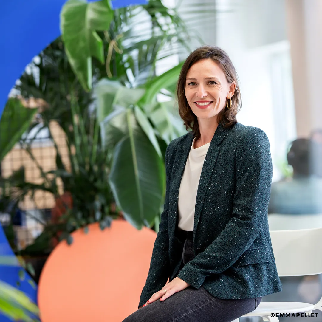 Portrait photo cheffe d'entreprise Nantes, photographie corporate réalisé à la Cantine Numérique