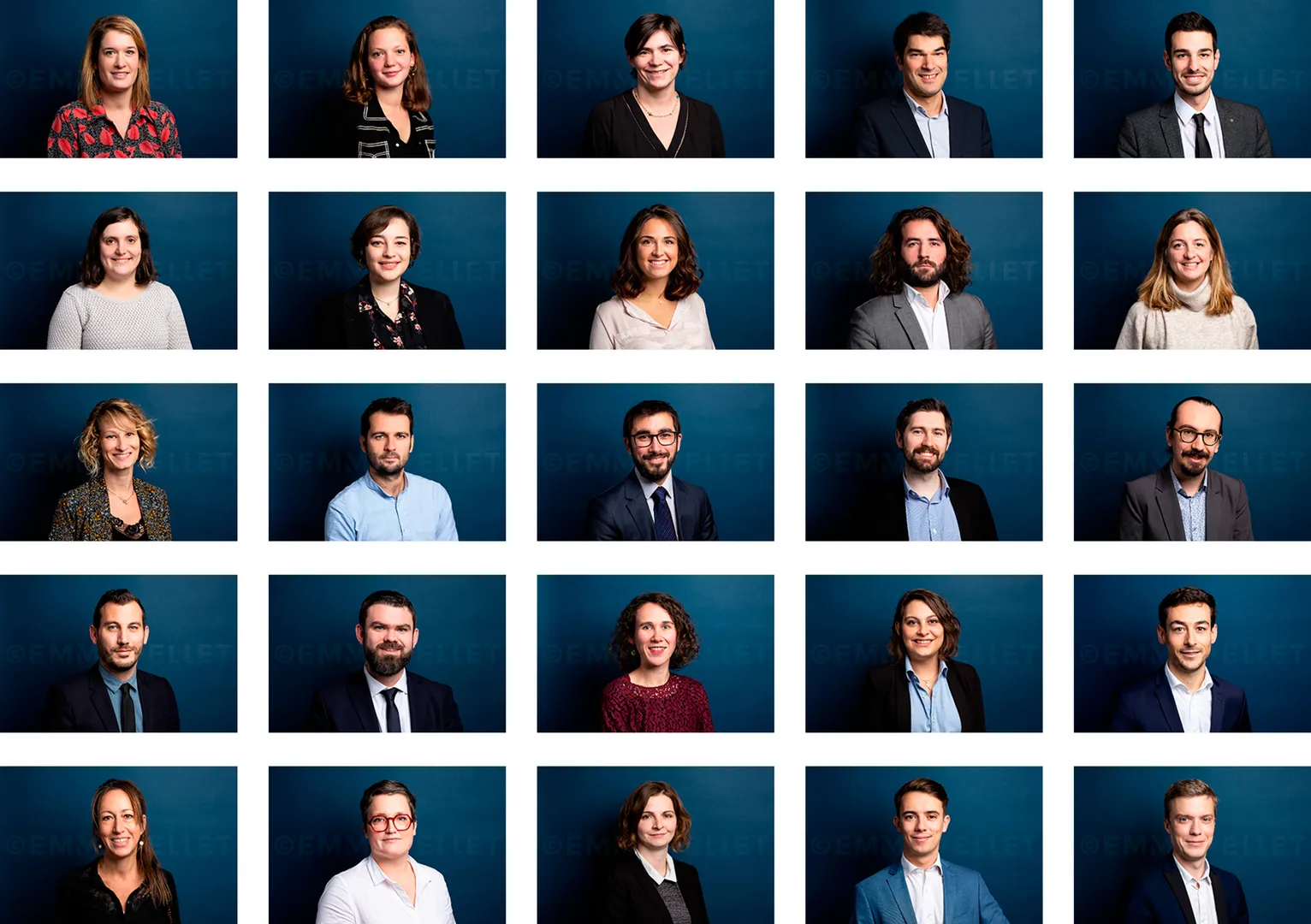 Portrait photo entreprise - trombinoscope équipe - Emma PELLET - photographe professionnelle Nantes